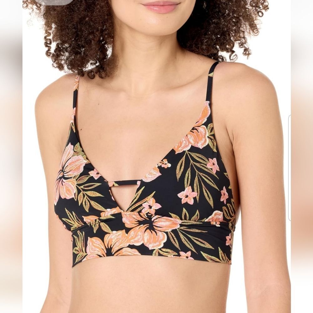 Billabong Women's Tropic Moon Reversible V-Neck Cami Bikini Top M/10